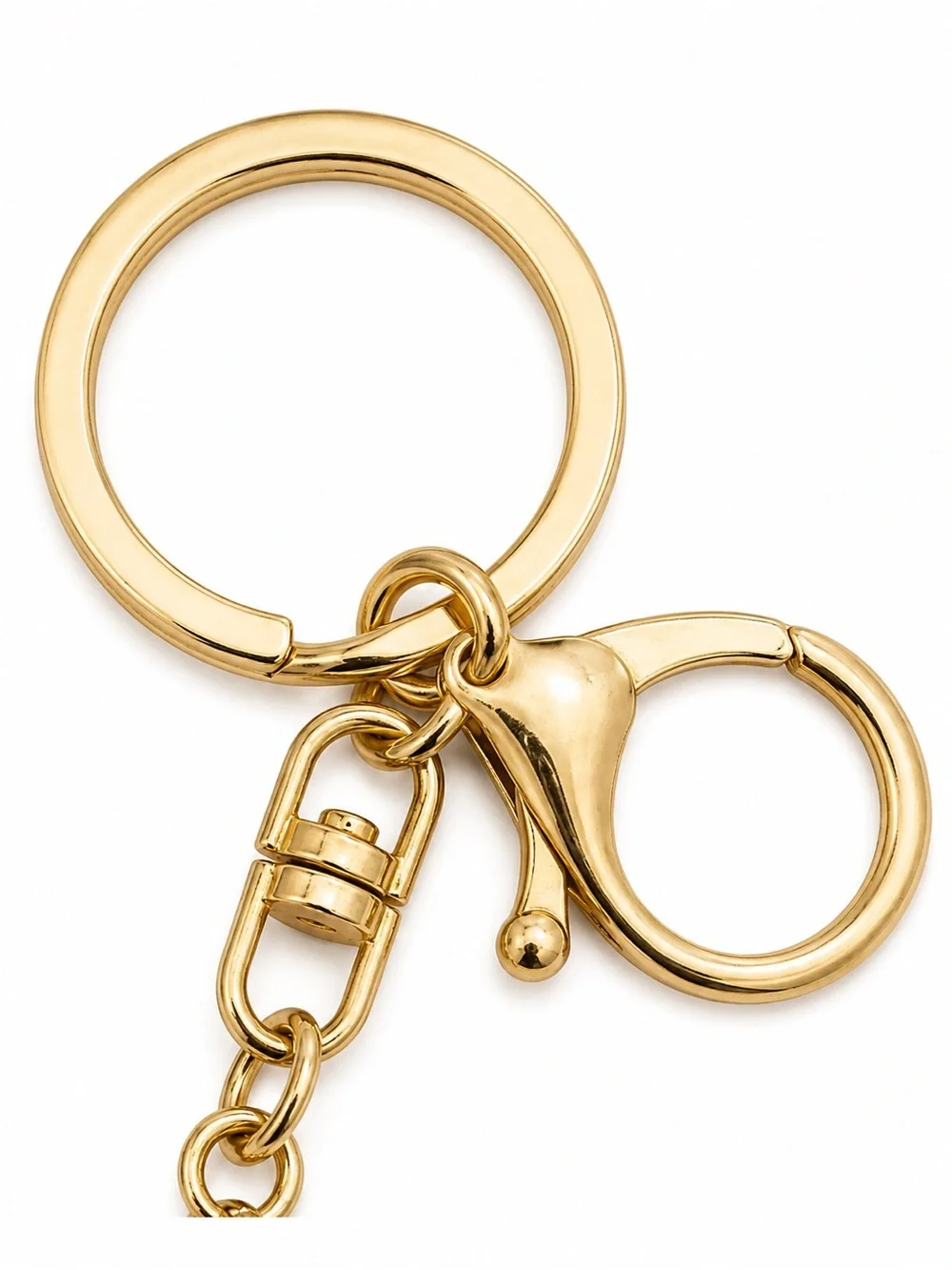 Rhinestone Perfume Bottle Keychain Gold Bag Charm Crystal Bling Glam Accessory